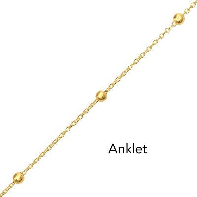 Anklet 18ct Gold Plating